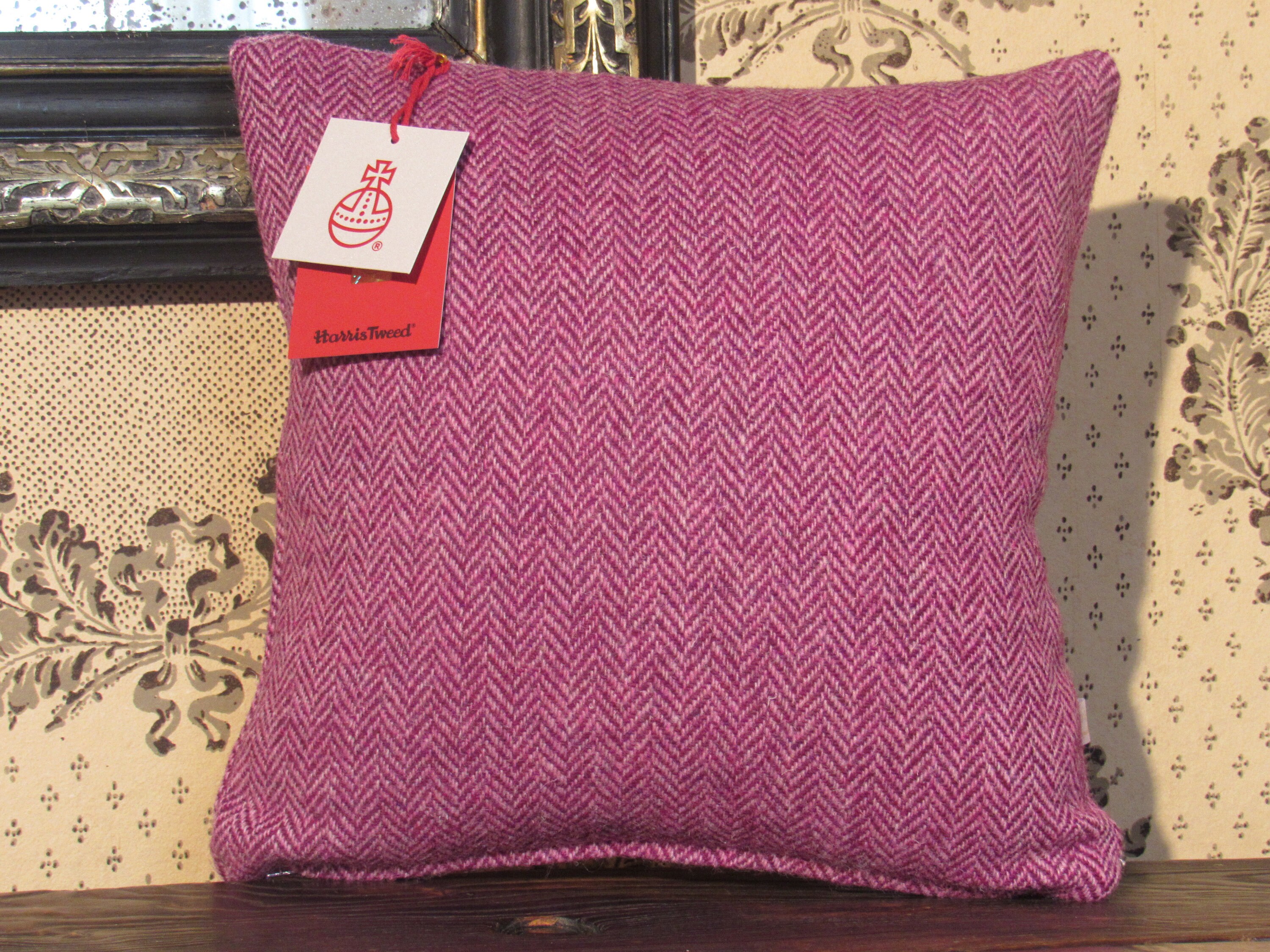 Pink tweed cushions hotsell