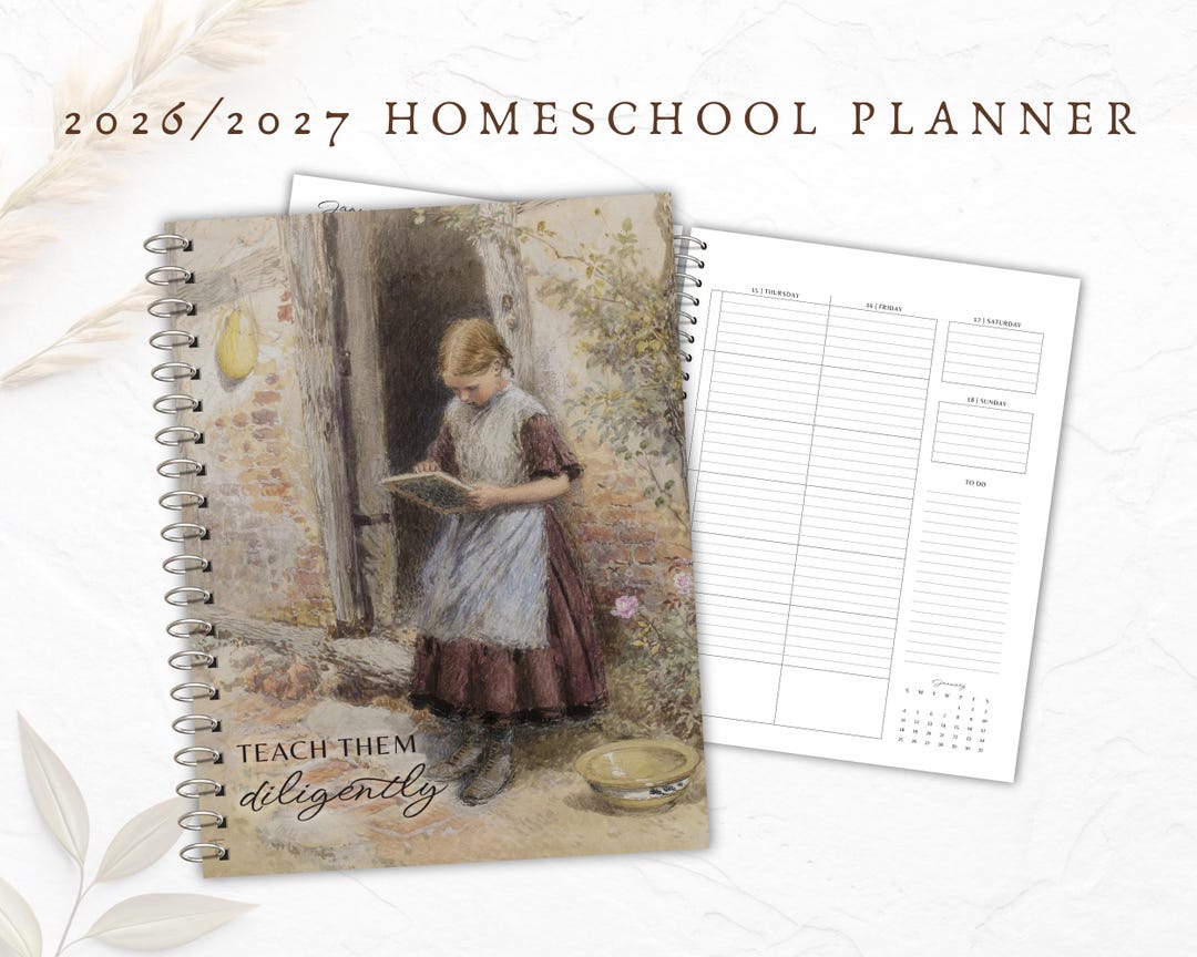 2026/2027 Printable Homeschool Planner, Academic Planner, Dated Planner ...