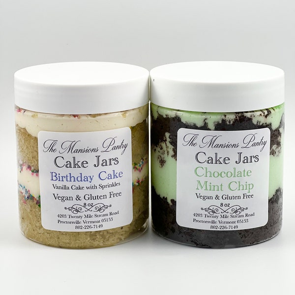 Two(2) cupcakes in a Jar you pick vegan gluten free, Vegan gluten free cake, Vegan snacks, Birthday cake  Vegan gluten free gifts baked good