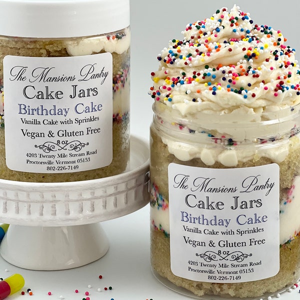 Vegan gluten free Cupcake in a Jar,Vegan gluten free cake, Vegan snacks, Birthday cakes, personal cakes, Vegan gluten-free gifts baked goods