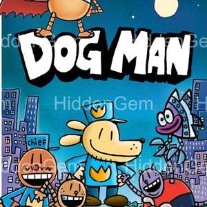 Dog Man Adventures Poster | Digital Download | A2 &2:3 ratio