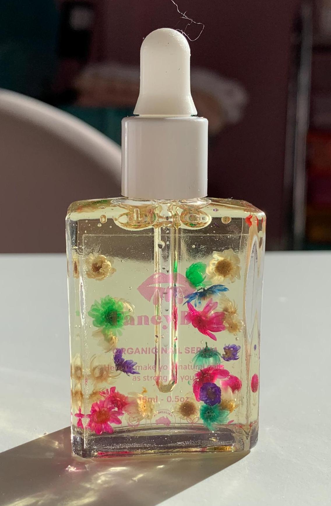 Organic Cuticle Oil - Scented Nail Serum with Flowers