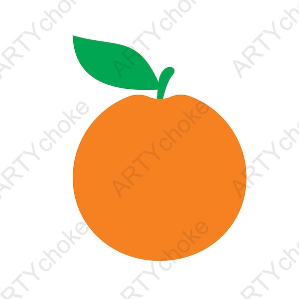 Orange. Files prepared for Cricut. SVG Clip Art. Digital file available for instant download (eps, svg, pdf, dxf, png, jpeg)