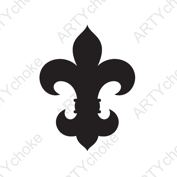 Flor de lis. Heraldry. Files prepared for Cricut. SVG Clip Art. Digital file available for instant download (eps, svg, pdf, dxf, png, jpeg)