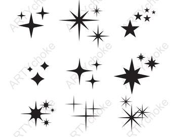 Download Christmas Stars Svg Etsy