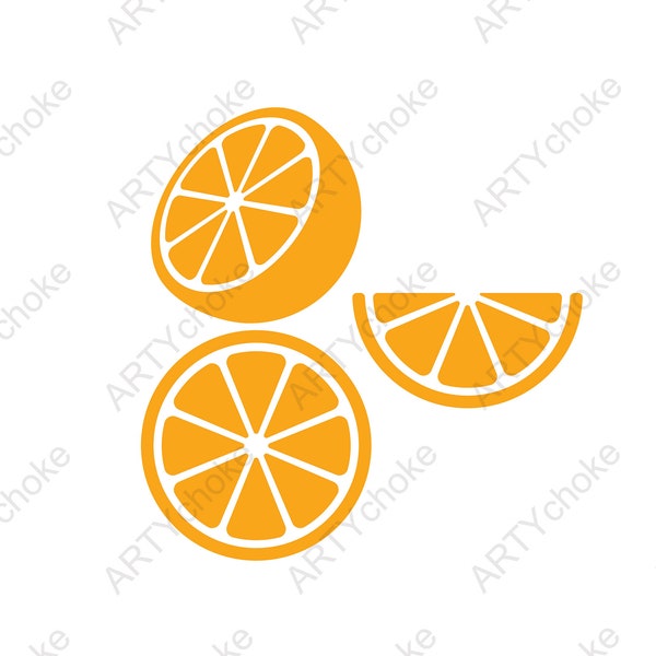 Orange. Files prepared for Cricut. SVG Clip Art. Digital file available for instant download (eps, svg, pdf, dxf, png, jpeg)