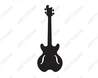 Classic Guitar Svg Etsy