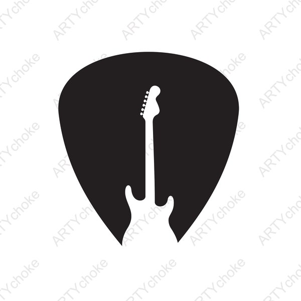 Guitar pick. Plectrum. Files prepared for Cricut. SVG Clip Art. Digital file available for instant download (eps, svg, pdf, dxf, png, jpeg)