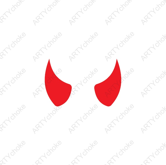 Devil Horns. Files Prepared for Cricut. SVG Clip Art. Digital Etsy