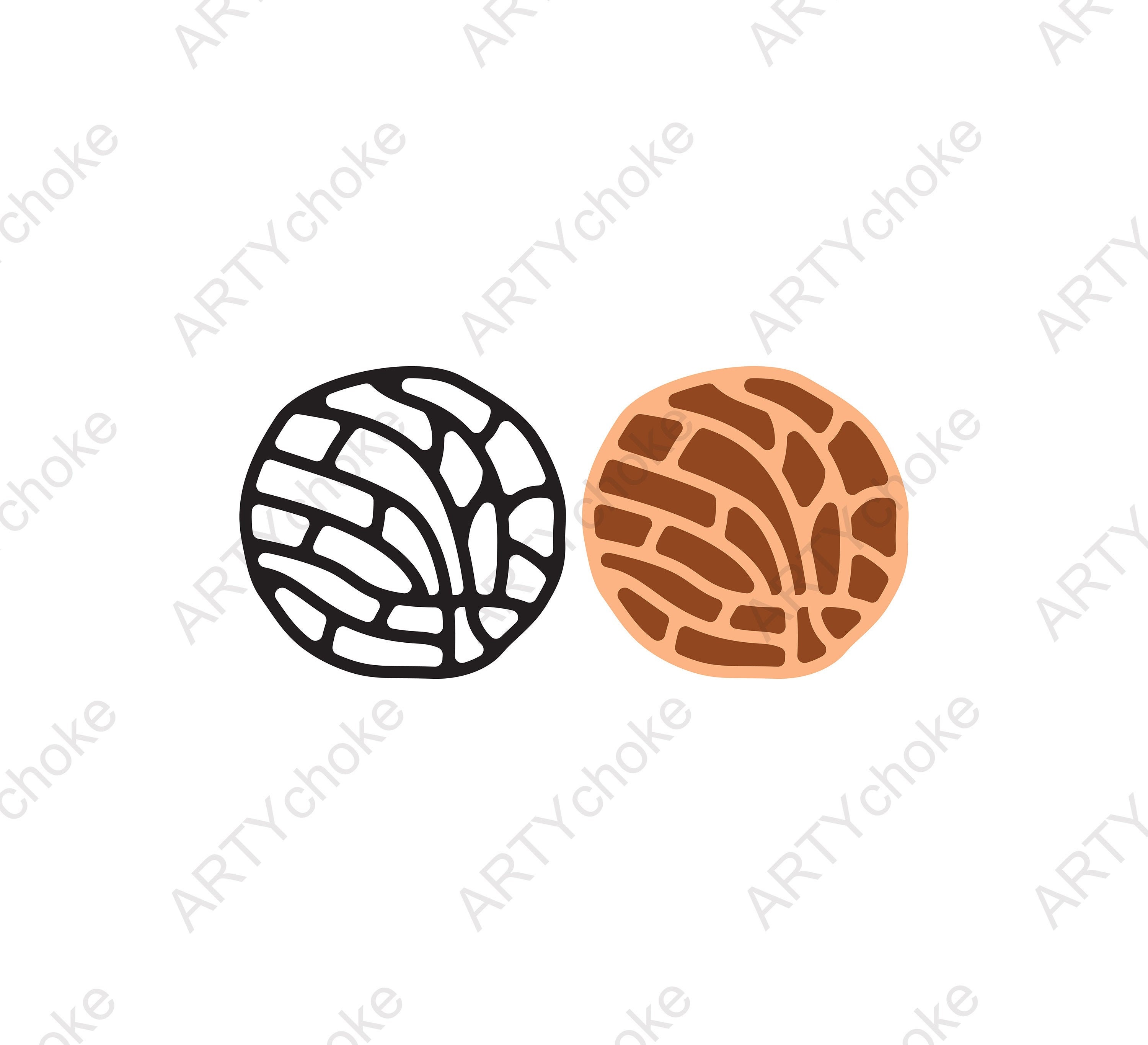 Concha Pan. Files Prepared for Cricut. SVG Clip Art. Digital Etsy