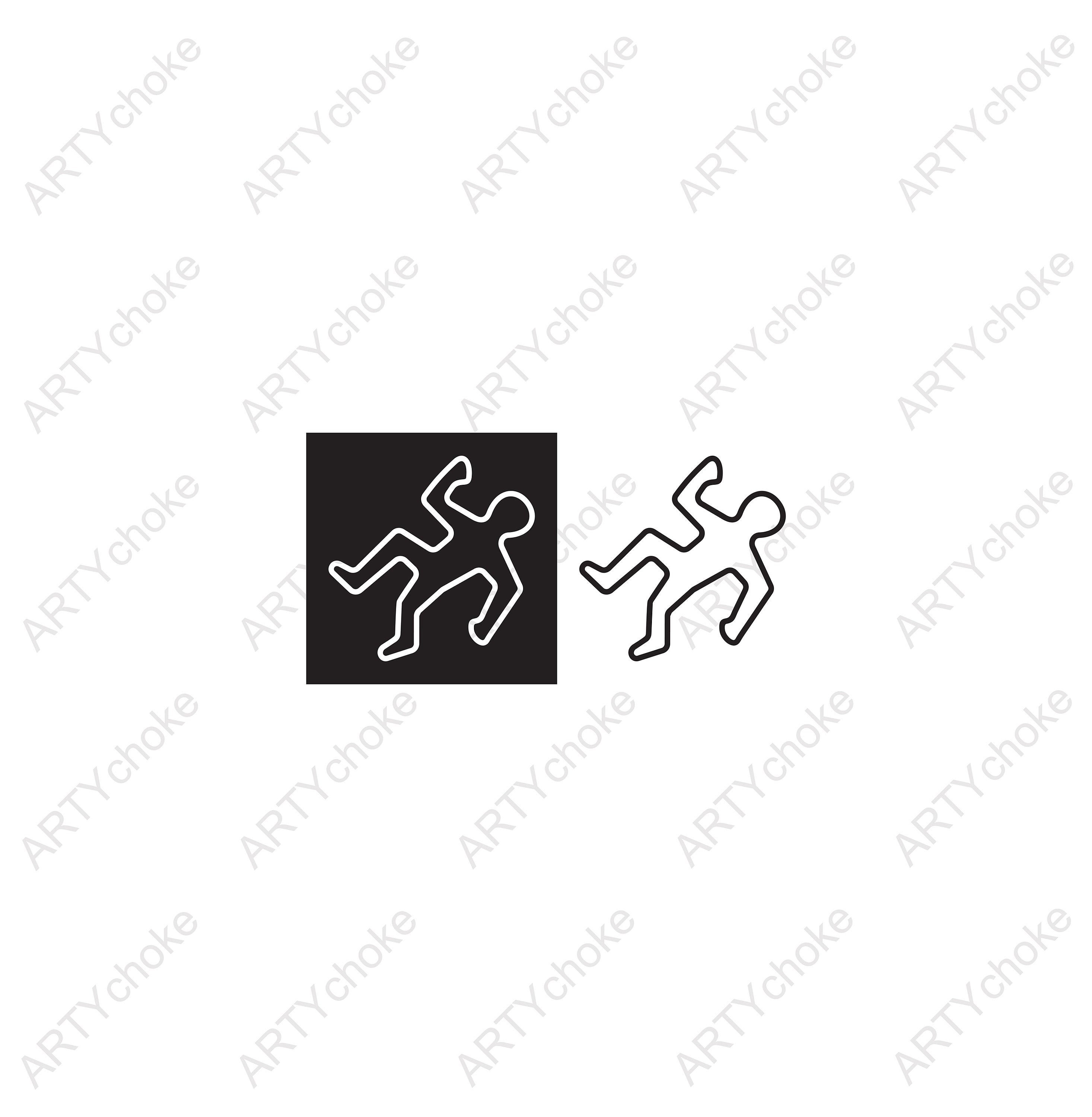 Dead Body Outline - Etsy Dead Body Outline - Etsy