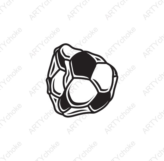 Ballon de football vectorisé / Ballon de football SVG / Fichier coupe-ballon  de football / Ballon de football DXF / Fichiers Svg pour Cricut / Fichiers  silhouette -  France