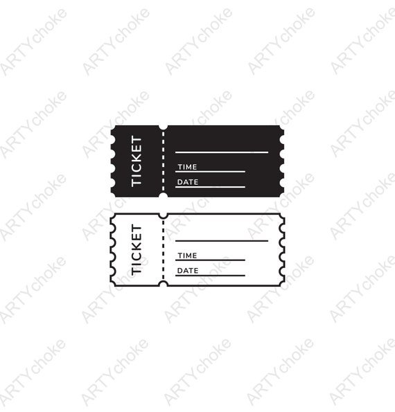 Event ticket. Files prepared for Cricut. SVG Clip Art. Digital | Etsy