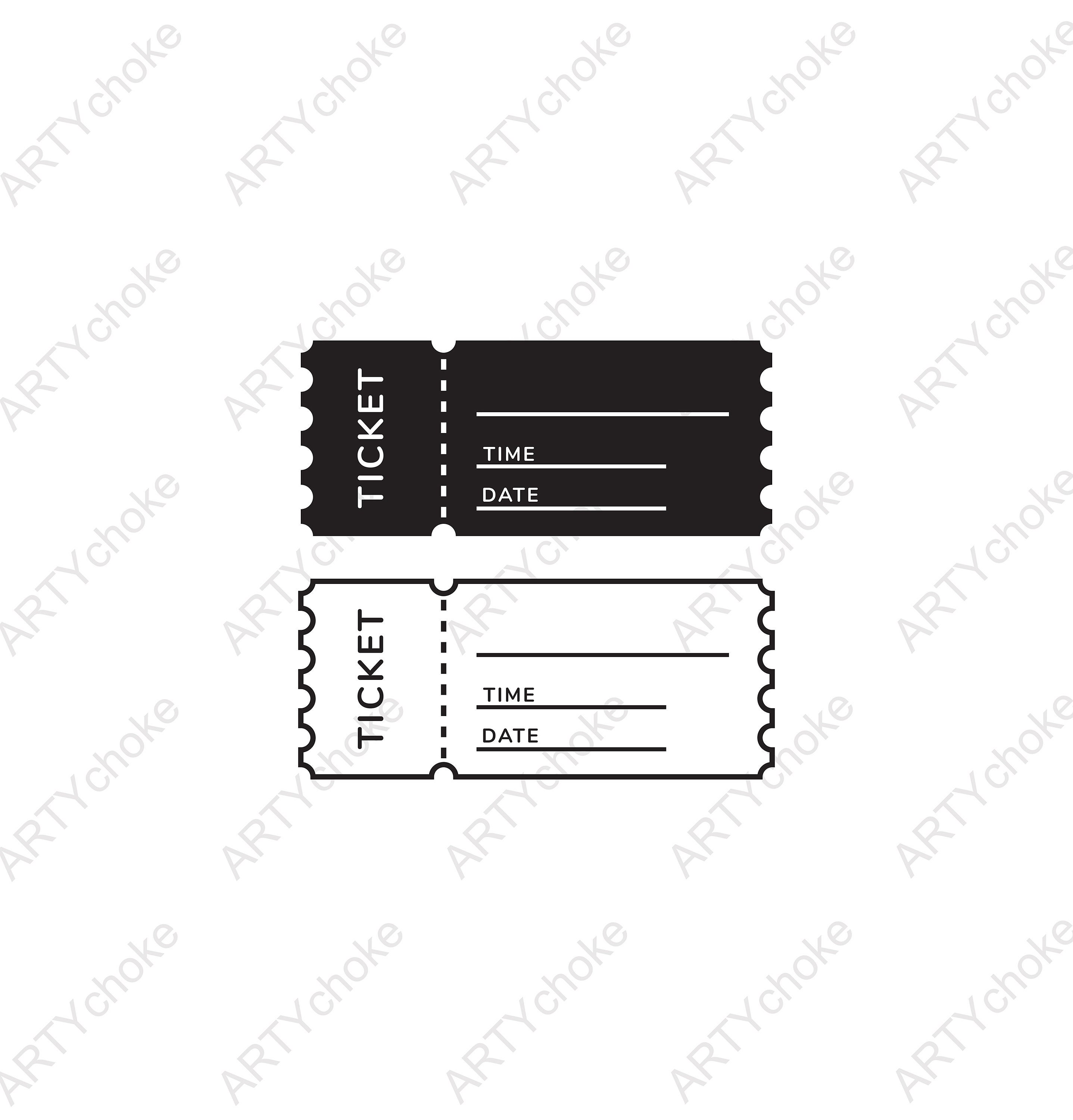 Event ticket. Files prepared for Cricut. SVG Clip Art. Digital Etsy Event ticket. Files prepared for Cricut. SVG Clip Art. Digital Etsy