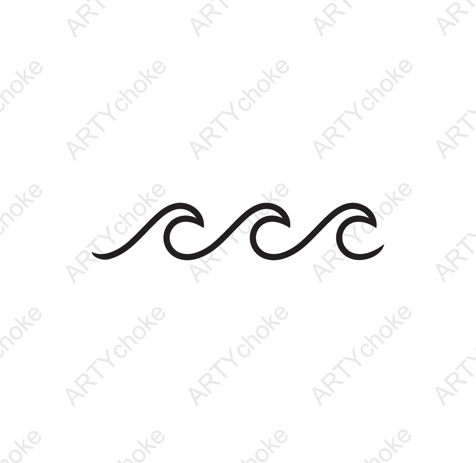 Wave. Files Prepared for Cricut. SVG Clip Art. Digital File | Etsy