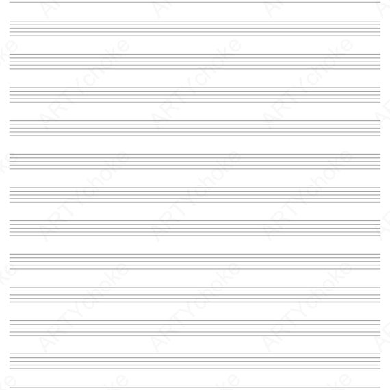 Graph Paper. Manuscript Paper. Staff Paper. Music Paper. A4. Digital File  Available for Instant Download PDF 