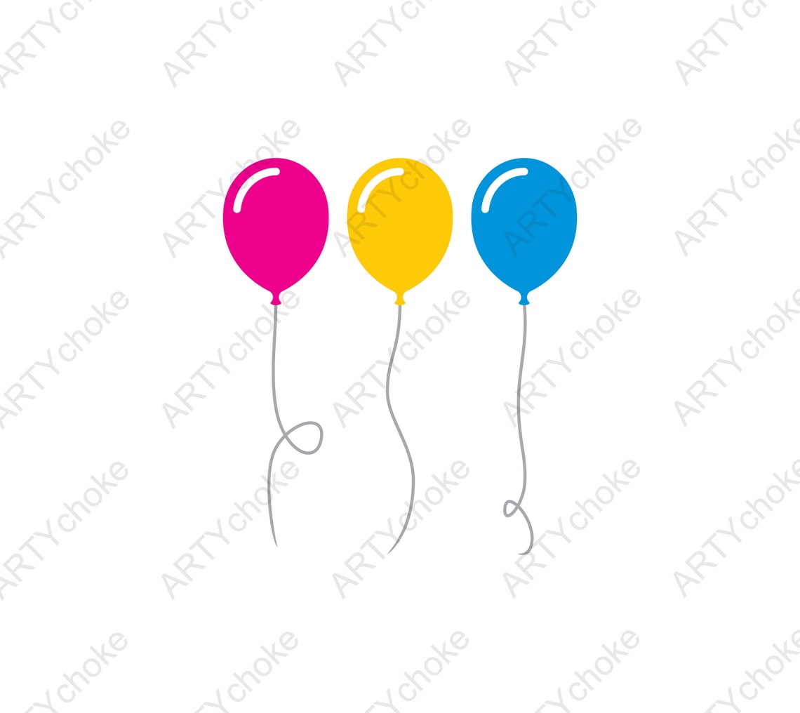 Balloons. Files Prepared for Cricut. SVG Clip Art. Digital Etsy