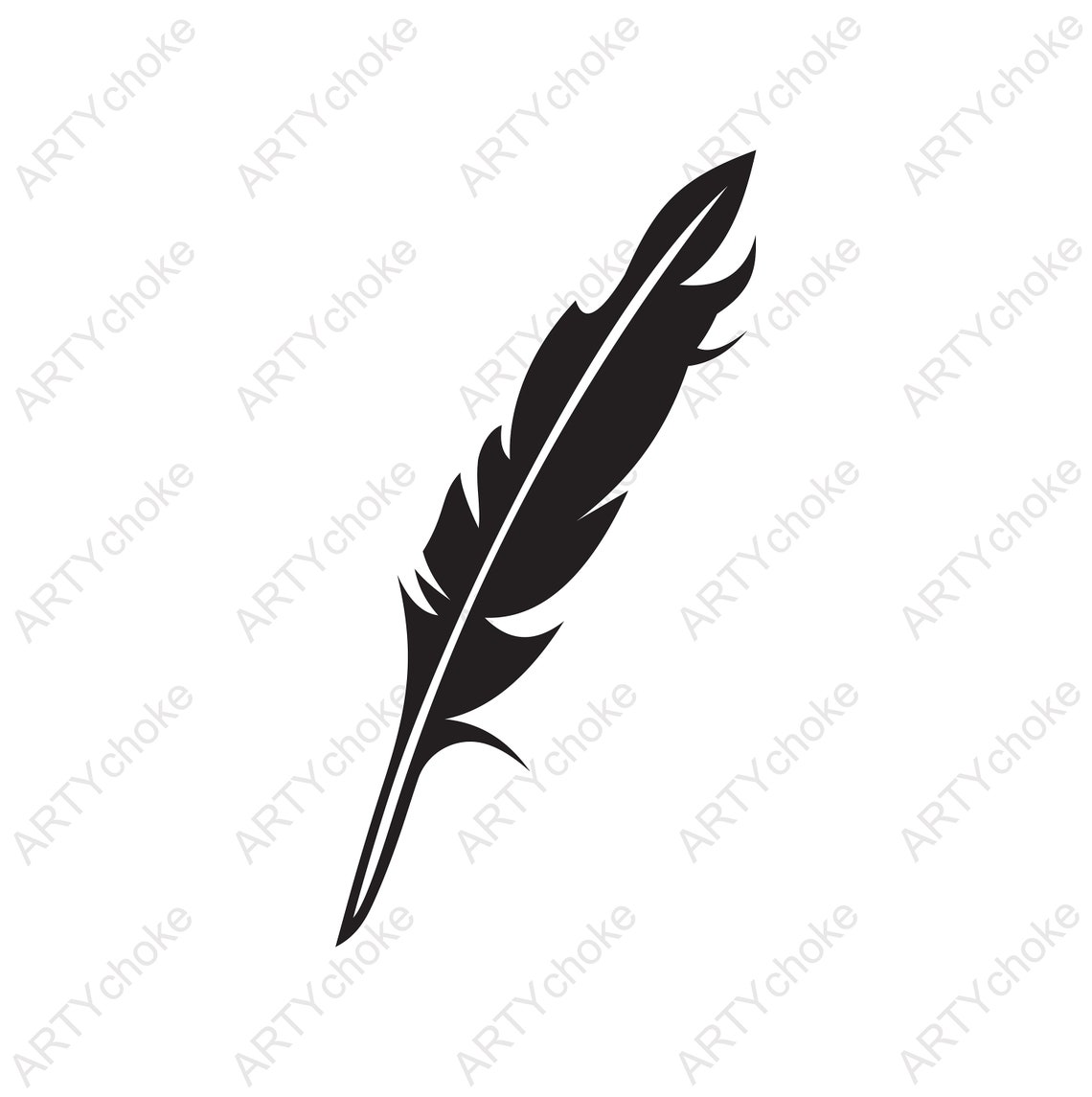 Feather. Files Prepared for Cricut. SVG Clip Art. Digital File Etsy