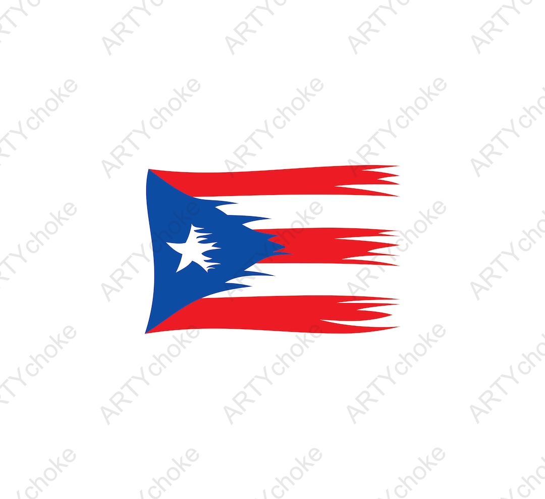 Puerto Rico Flag. Files Prepared for Cricut. SVG Clip Art. Digital File