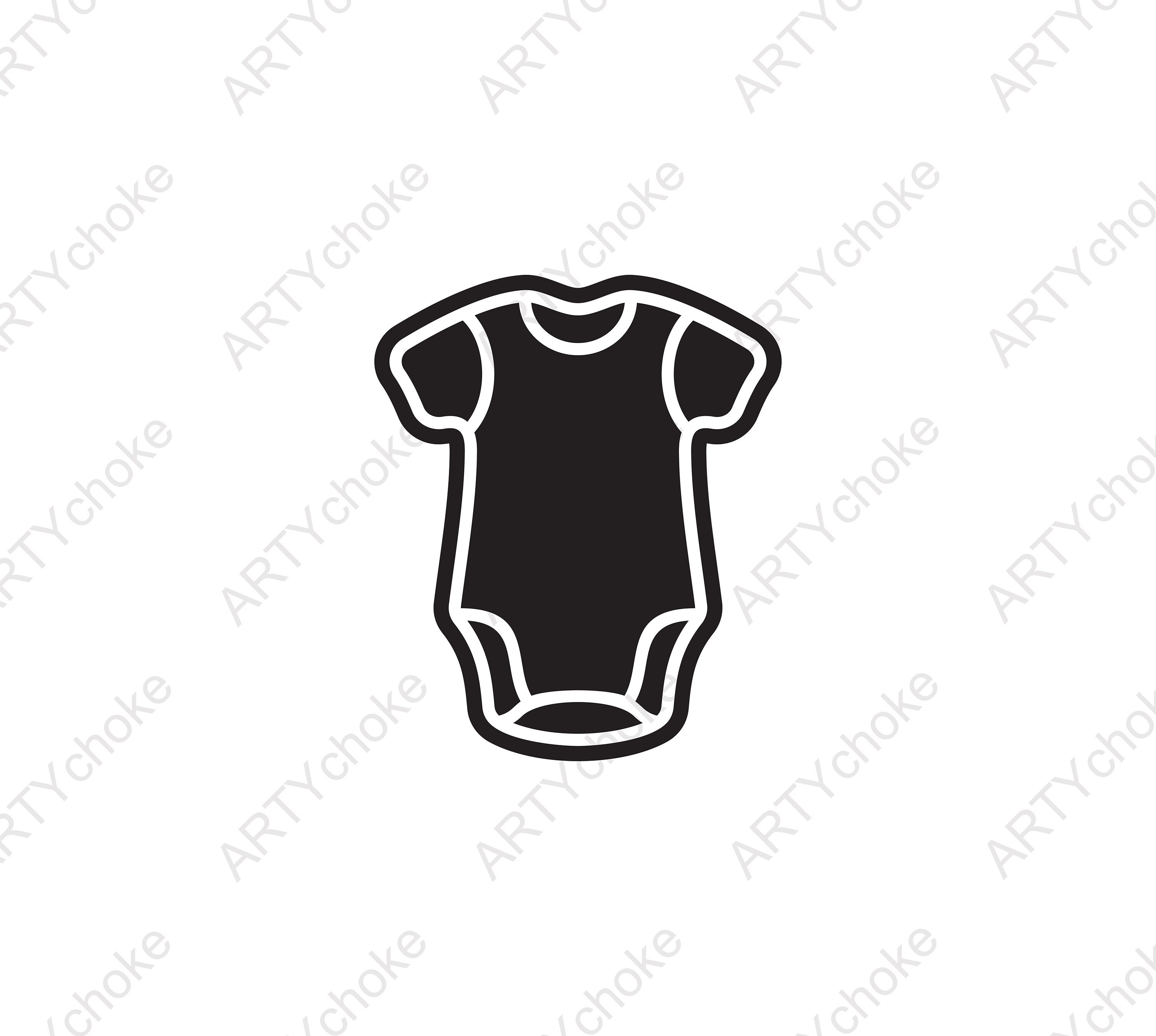Baby Body Suite. Files Prepared for Cricut. SVG Clip Art. | Etsy
