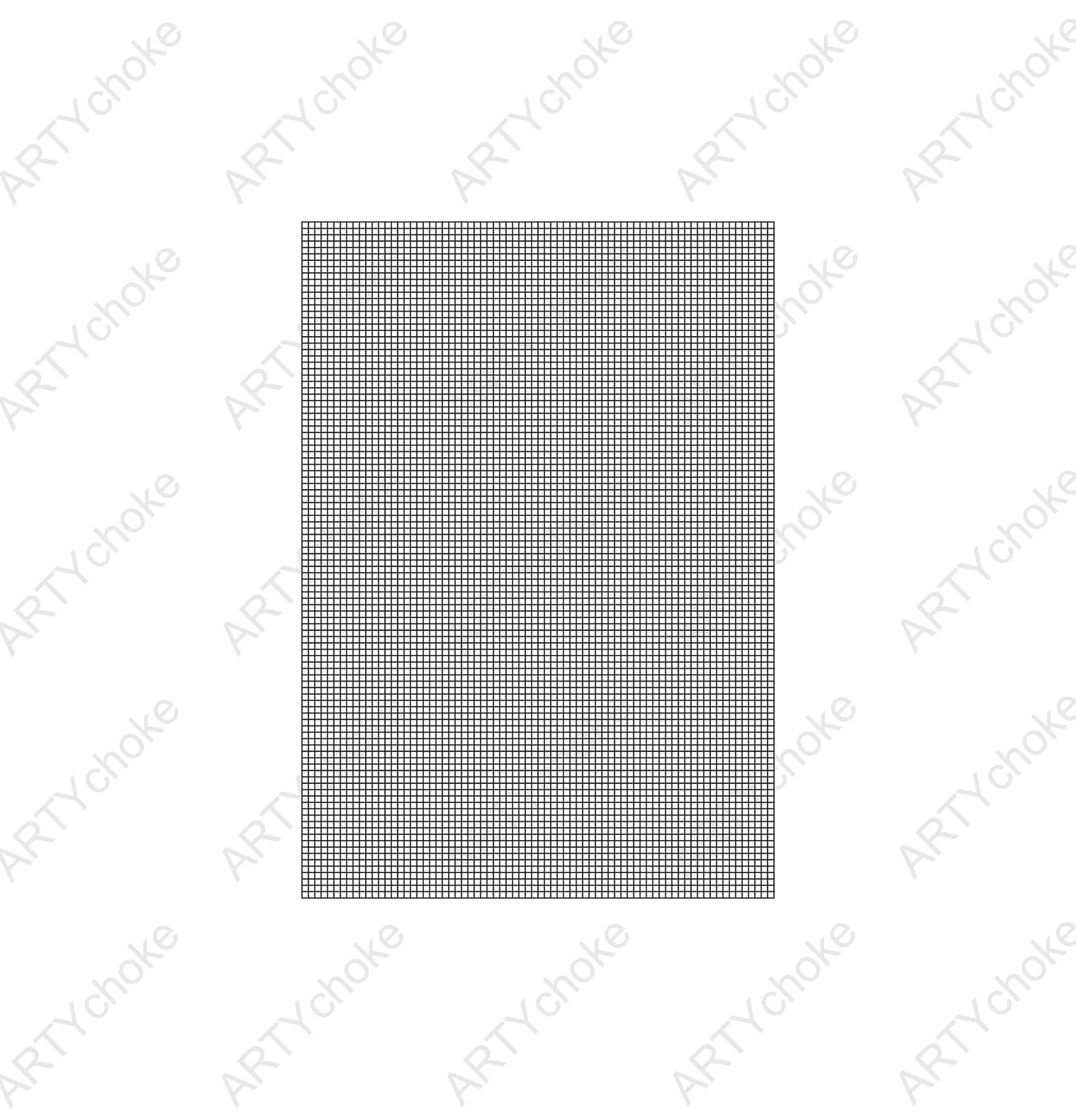 Pixel Blank Sheet. Printable. Digital File Available for Instant ...