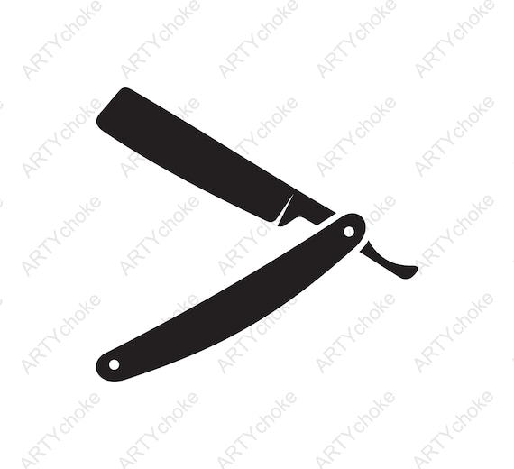 Vintage Straight Razor. Files Prepared for Cricut. SVG Clip Etsy