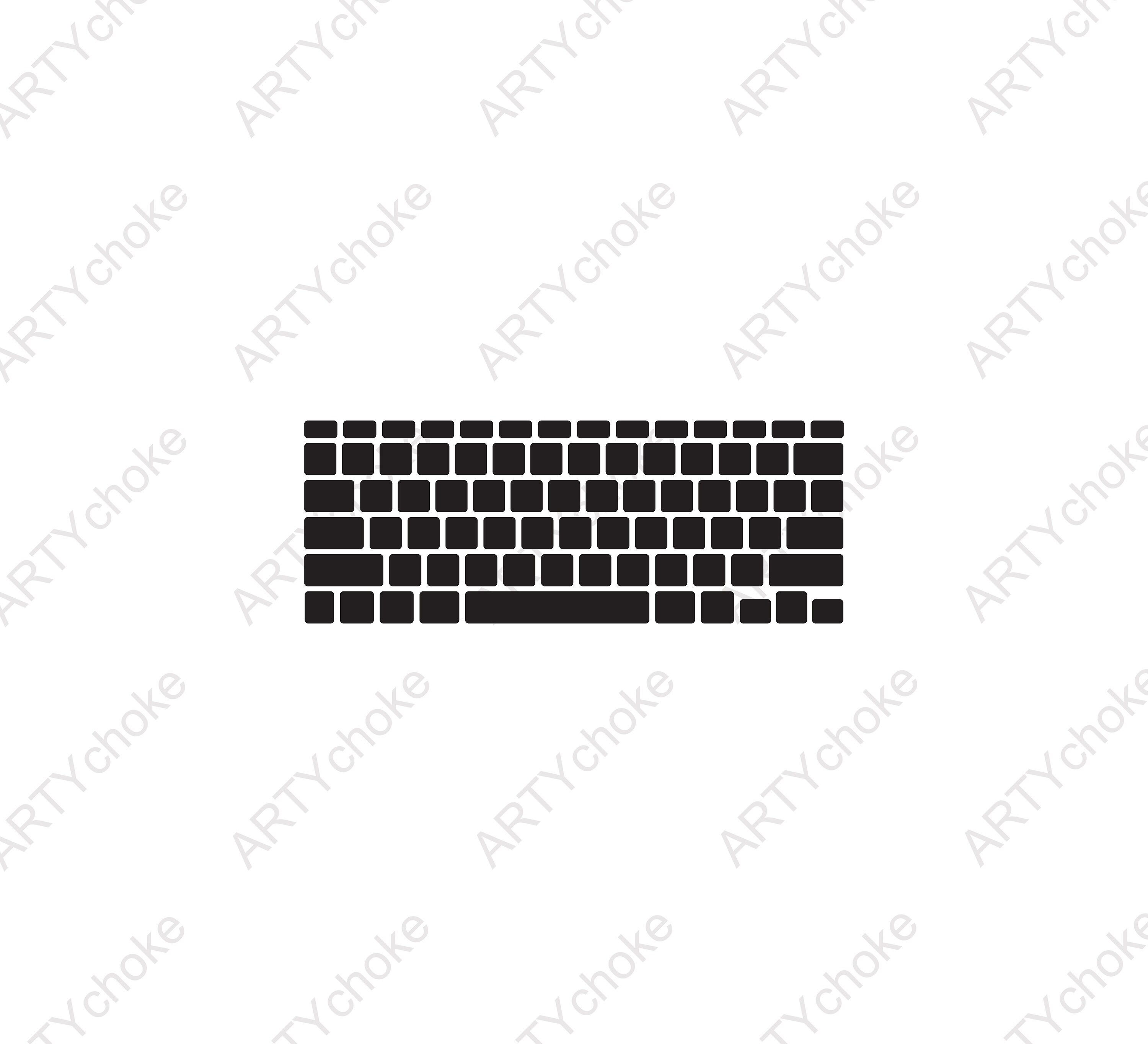 Keyboard. Files prepared for Cricut. SVG Clip Art. Digital Etsy
