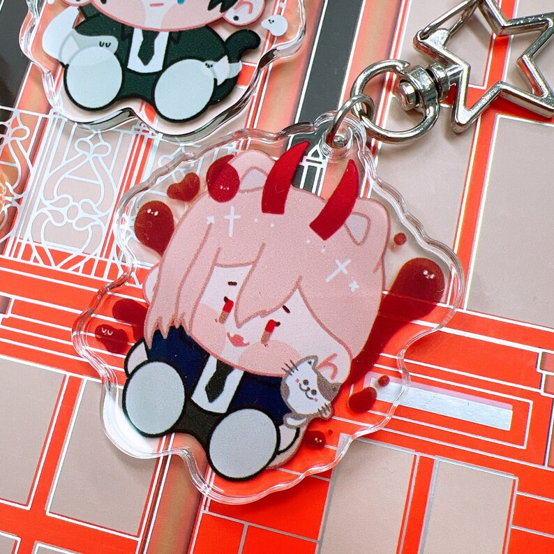 chin-saw-man-chainsawman-csm-fan-art-keychain-etsy