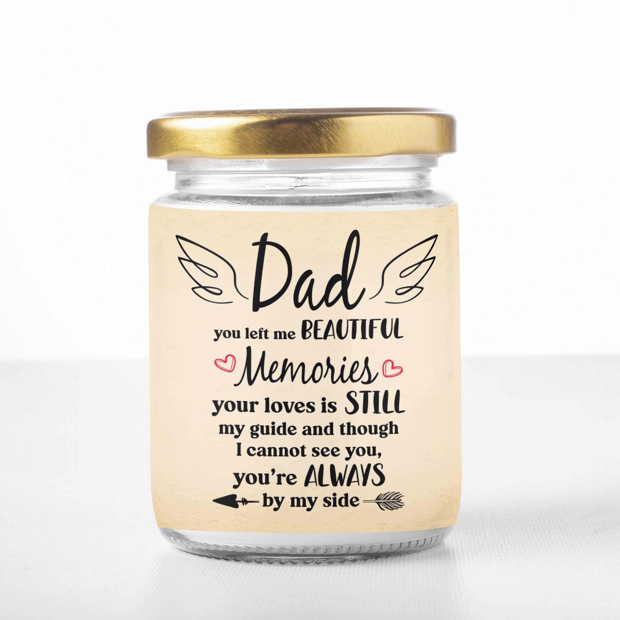 Loss of Dad Candle Memory Candle Dad you left me beautiful Etsy