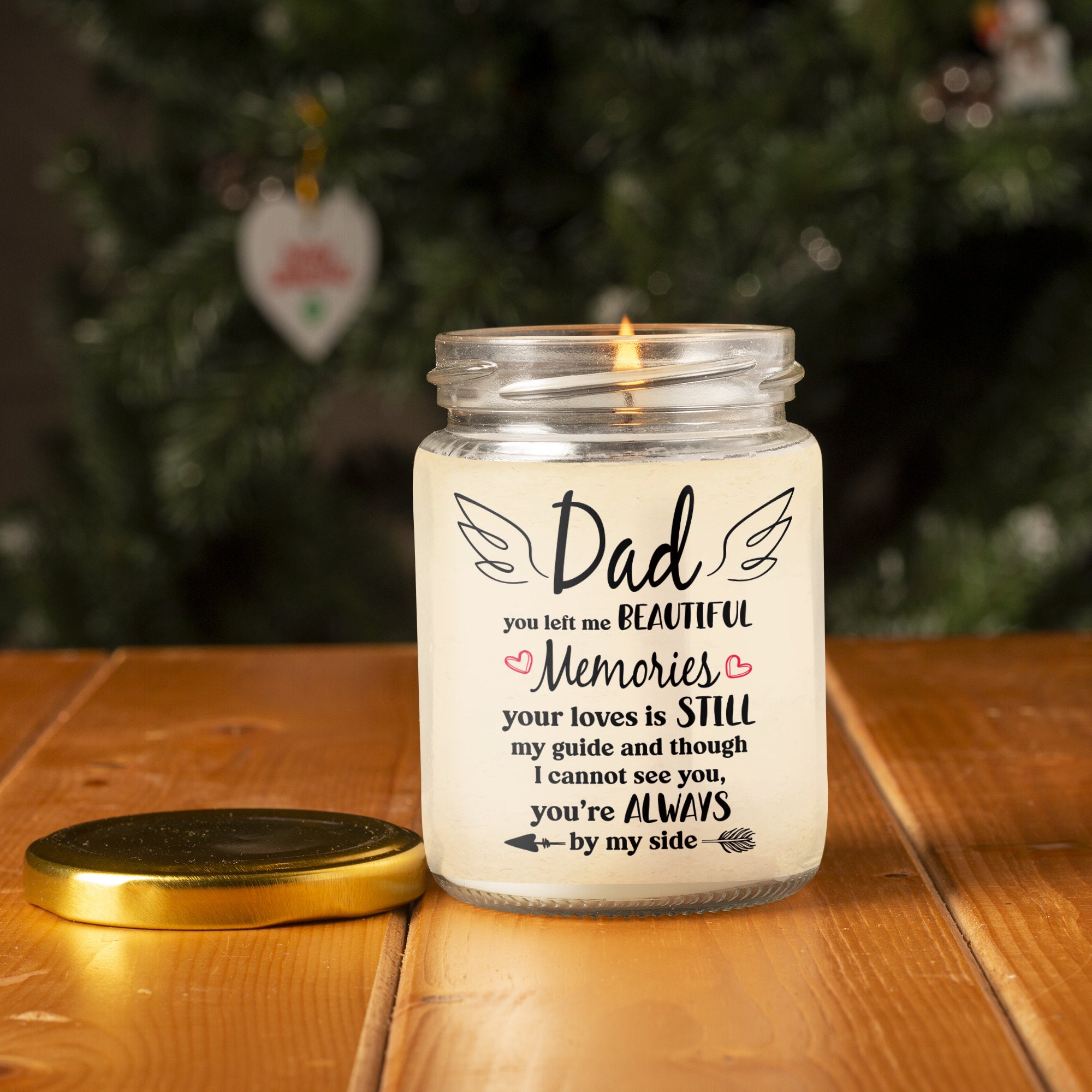 Loss of Dad Candle Memory Candle Dad you left me beautiful Etsy