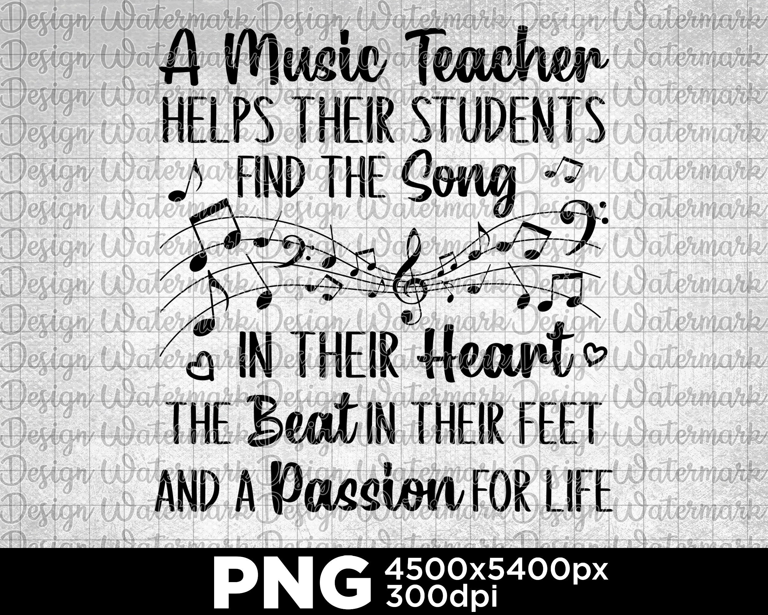 A Music Teacher Helps Their Students Music Teacher Teacher Etsy