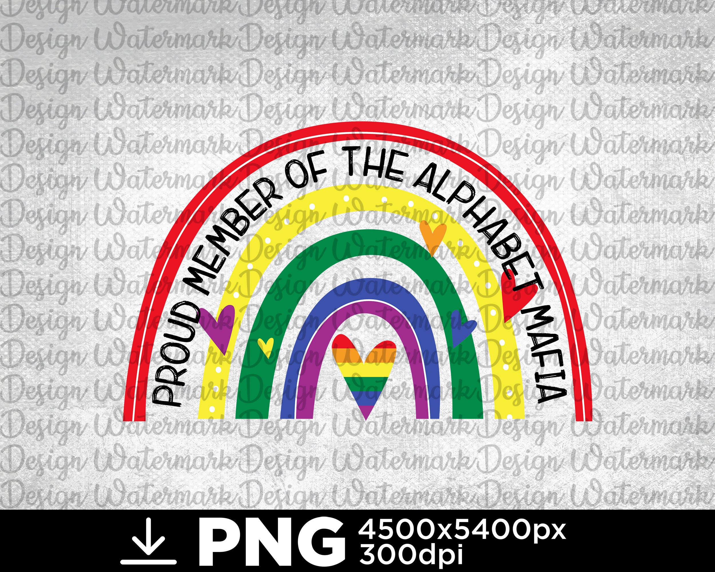 Proud Member of the Alphabet Mafia rainbow LGBT pride digital | Etsy