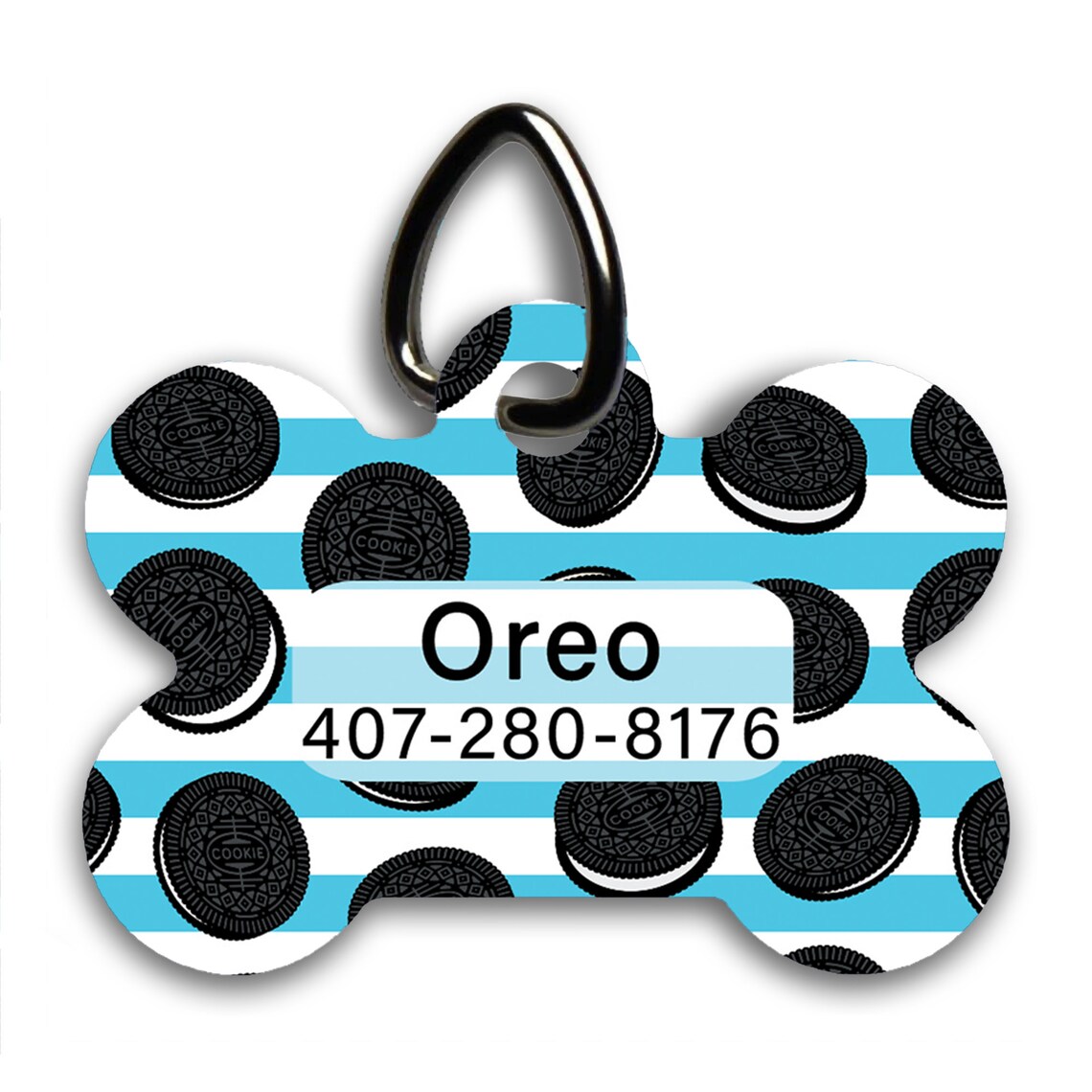 Personalized Oreo Cookie Cake Lover Dog ID Tag Animal Pet Tag Etsy