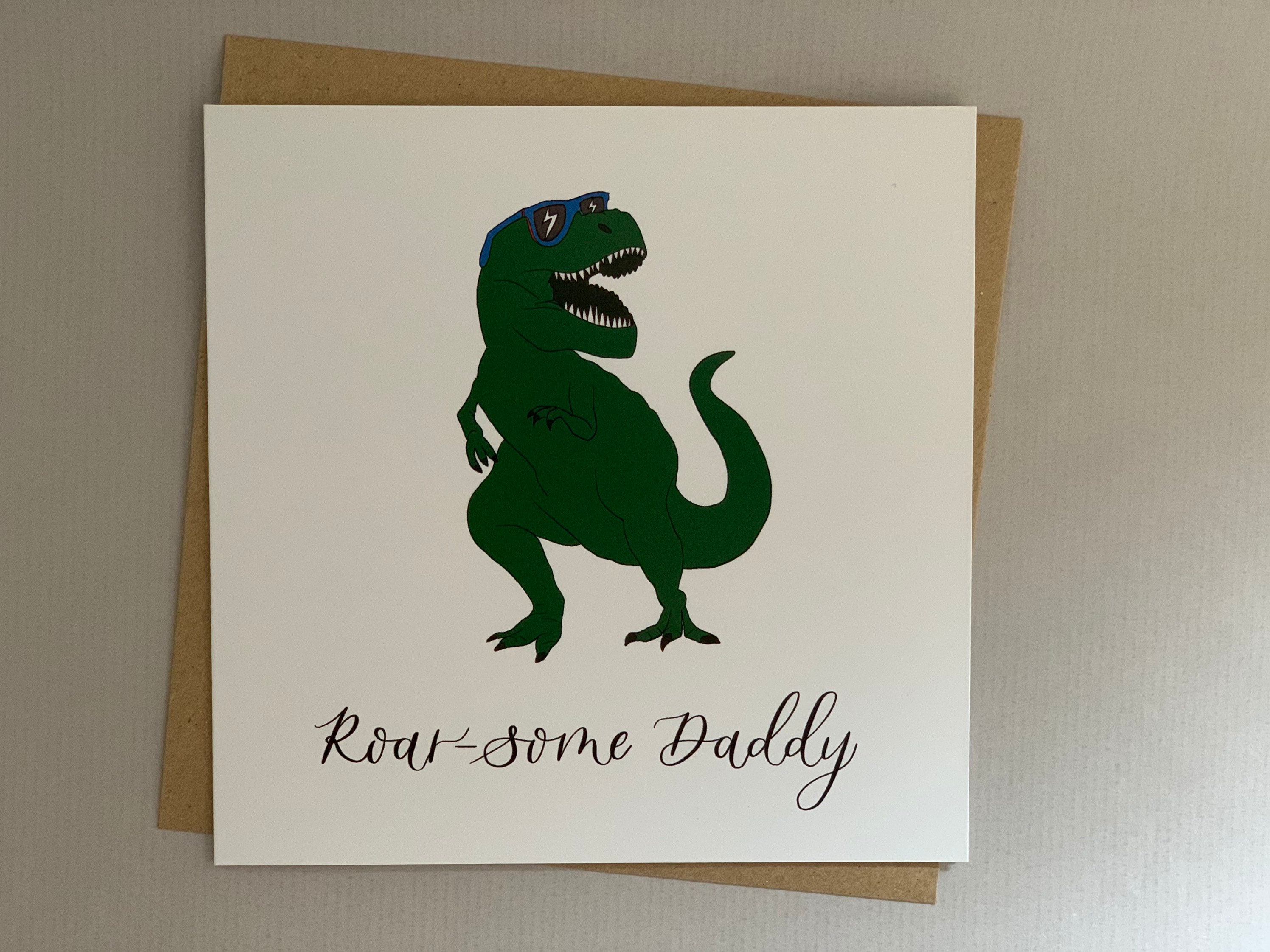 You Are Roarsome Cute Dinosaur Card for Dad for Father's 