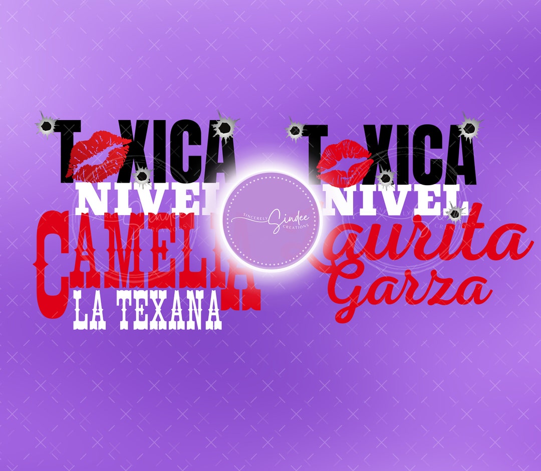 Toxica Nivel Camelia, Toxica Nivel Laurita, SVG and PNG, Camelia La