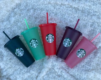 Starbucks holiday edition cups 2020/ personalized/ sparkles/ Christmas/ cold drinks reusable cup/multiple colors