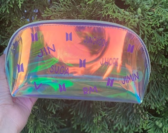 Holographic Bag/ pouch/ BTS Custom pouch/ ** please read description **