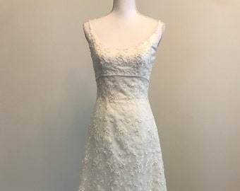 oleg cassini blue wedding dress