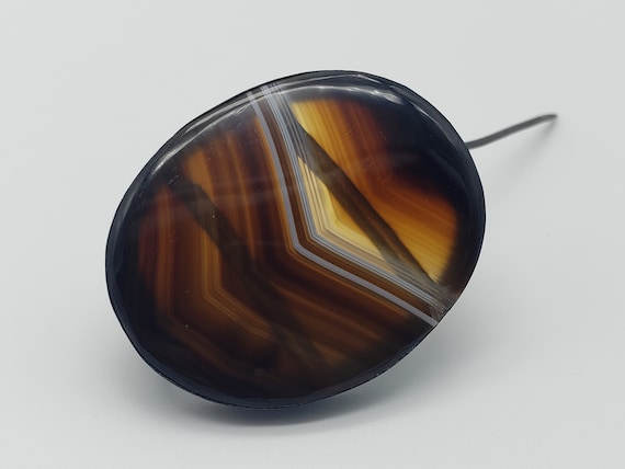 Antique Mid 19th Century Victorian Banded Agate C… - image 9