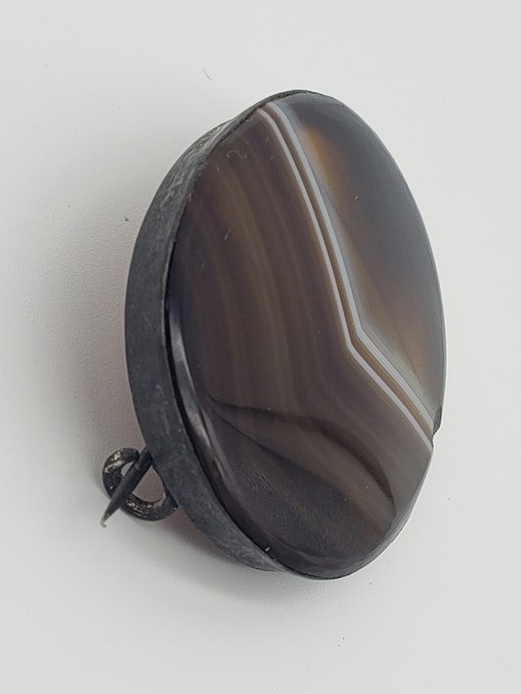 Antique Mid 19th Century Victorian Banded Agate C… - image 3