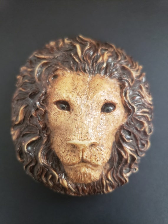 Vintage CHARMANT Lion Head Belt Buckle