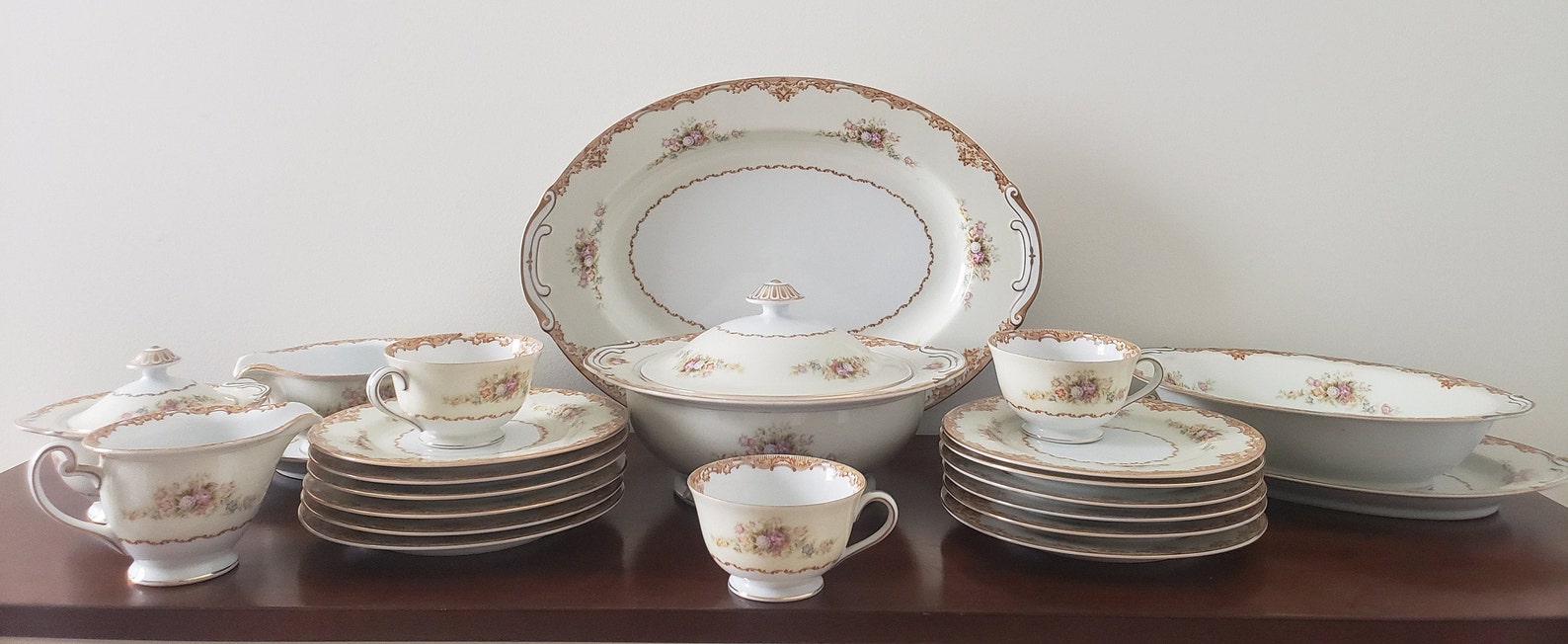 Vintage Jyoto China Made in Occupied Japan Tan Traditional Etsy