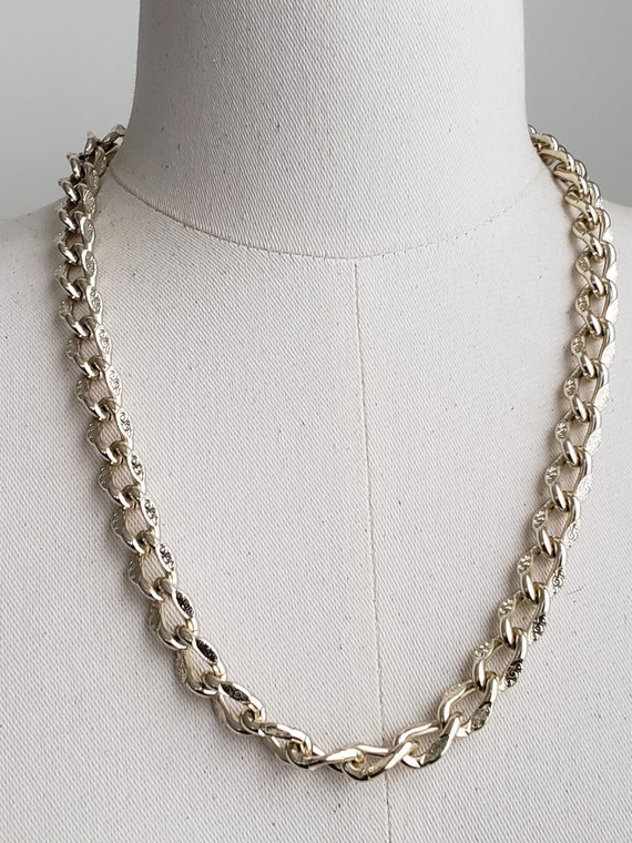 Vintage WESTERN GERMANY Textured Link Gold Chain N