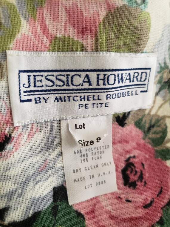 Vintage 90s NWT Jessica Howard 2-Piece Floral Ski… - image 8