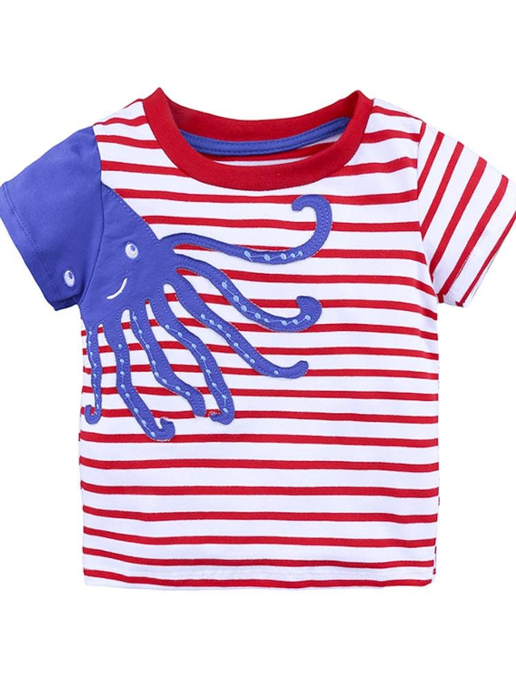 Boys Octopus Striped T-shirt 12 to 18 Months - Etsy UK