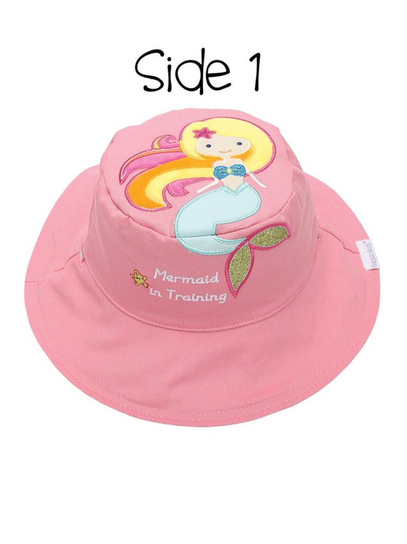 Reversible UPF 50 Seahorse Mermaid Sun Hat