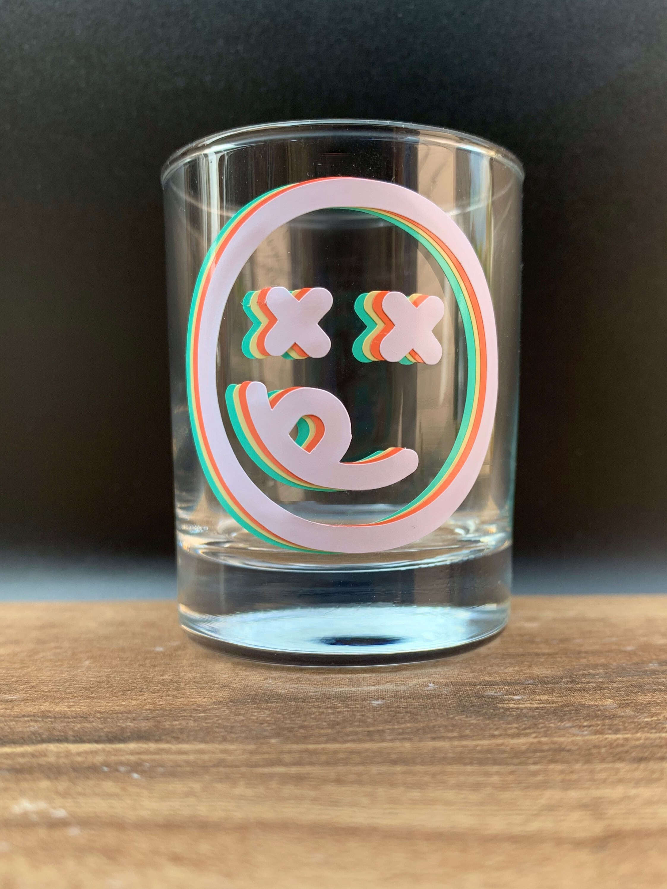 2.25 oz shot glass w/permanent vinyl Etsy