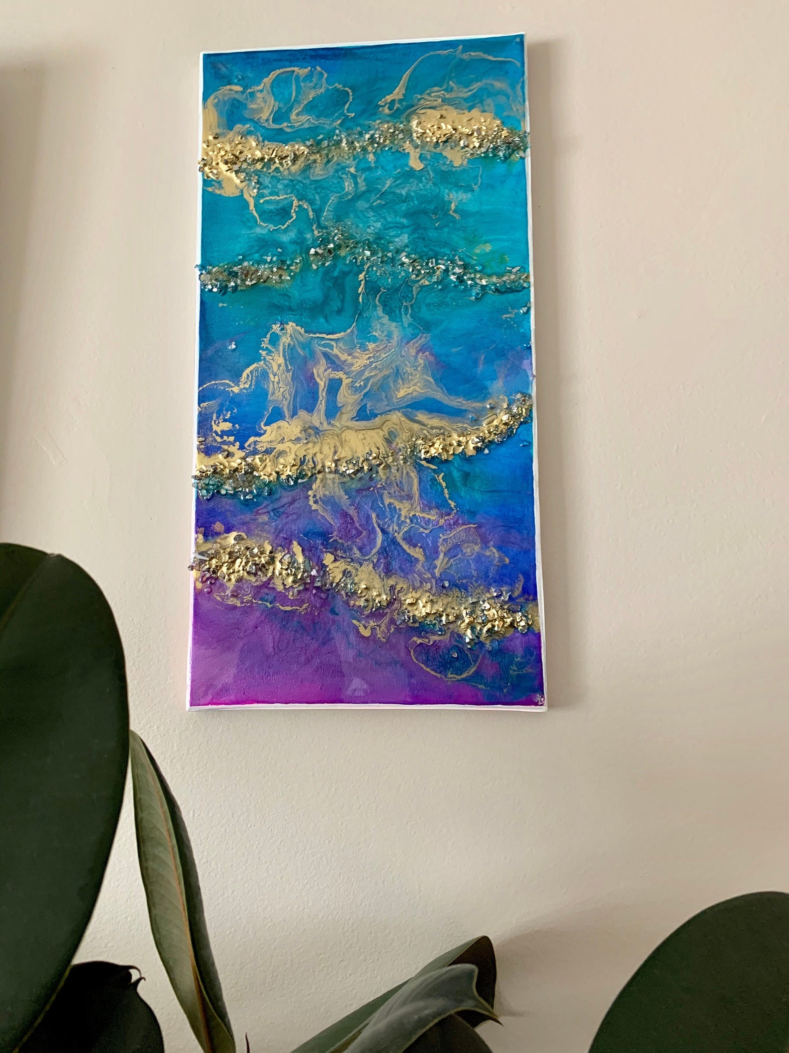 Original 3D mixed media painting resin artwork / abstract Etsy