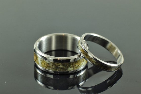 Simple Style Matting Titanium Steel His and Her Couple Rings