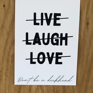 Live Laugh Love Parody Finished Completed Cross Stitch Etsy Live Laugh Love Parody Finished Completed Cross Stitch Etsy